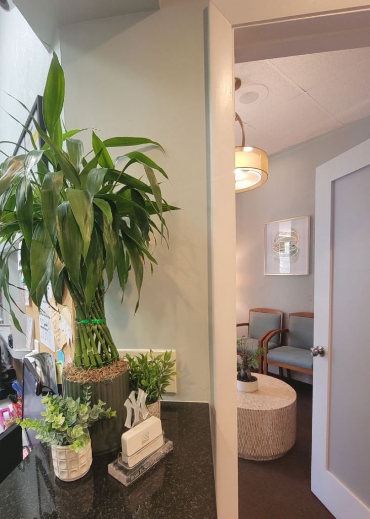 Front desk and waiting room