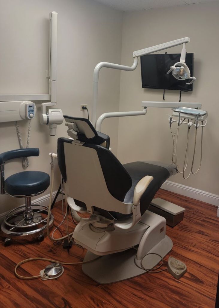 Treatment room with dentist's chair