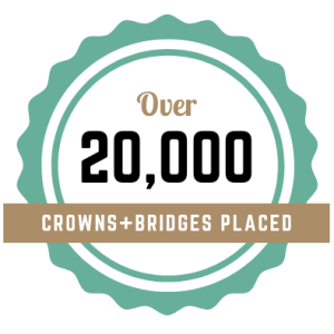 Coral Springs Dentist, Dr. Brian Snyder, has place over 20,000 dental crowns and bridges.